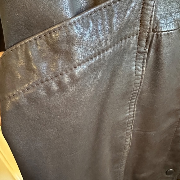 Vintage Gino di Giorgio brown Leather Coat, women’s medium - Picture 6 of 7